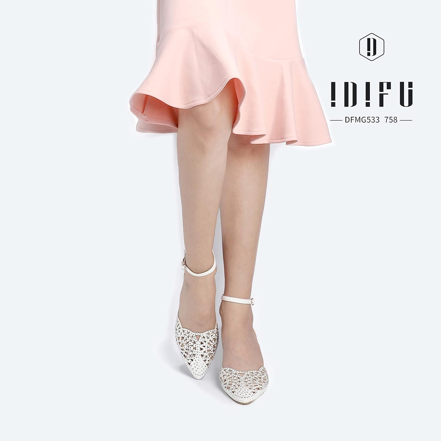 Women'S IN2 Candice Wedding Rhinestones Sequins Low Kitten Heels Pumps Dress Evening Shoes for Women Bridal Bride