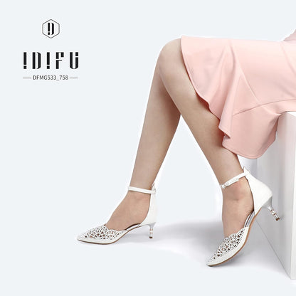 Women'S IN2 Candice Wedding Rhinestones Sequins Low Kitten Heels Pumps Dress Evening Shoes for Women Bridal Bride