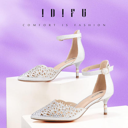 Women'S IN2 Candice Wedding Rhinestones Sequins Low Kitten Heels Pumps Dress Evening Shoes for Women Bridal Bride