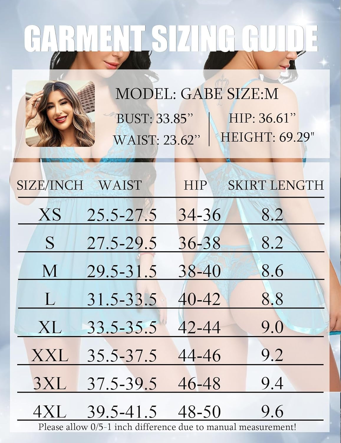 Women Lingerie Lace Babydoll Strap Chemise Halter Teddy V Neck Mesh Nightgown