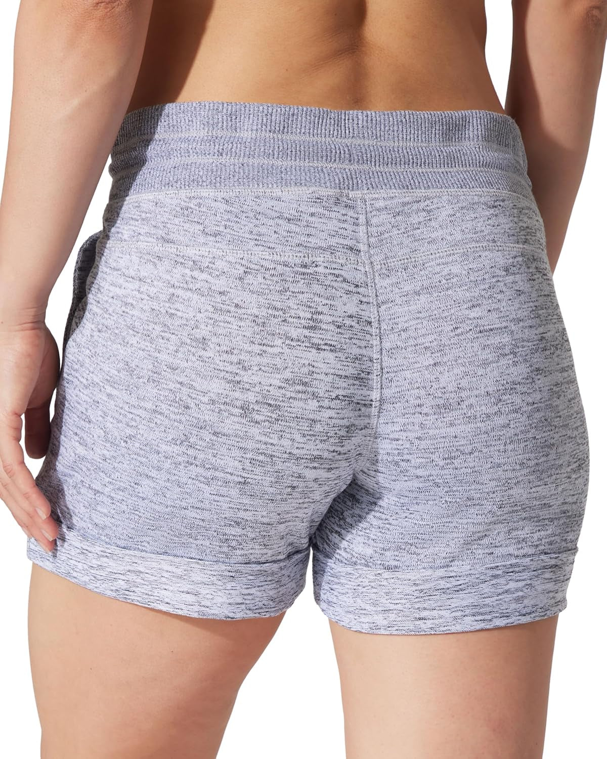 Womens Soft Sweat Shorts High Waisted Drawstring Lounge Shorts with Pockets