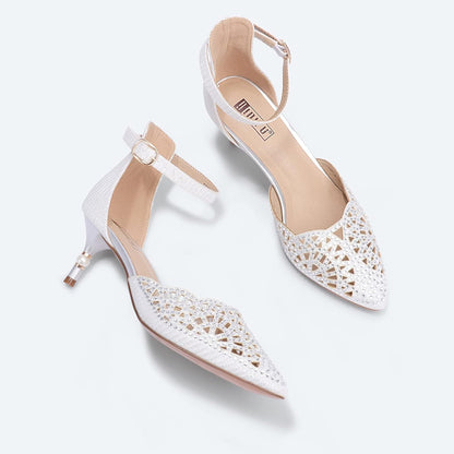 Women'S IN2 Candice Wedding Rhinestones Sequins Low Kitten Heels Pumps Dress Evening Shoes for Women Bridal Bride