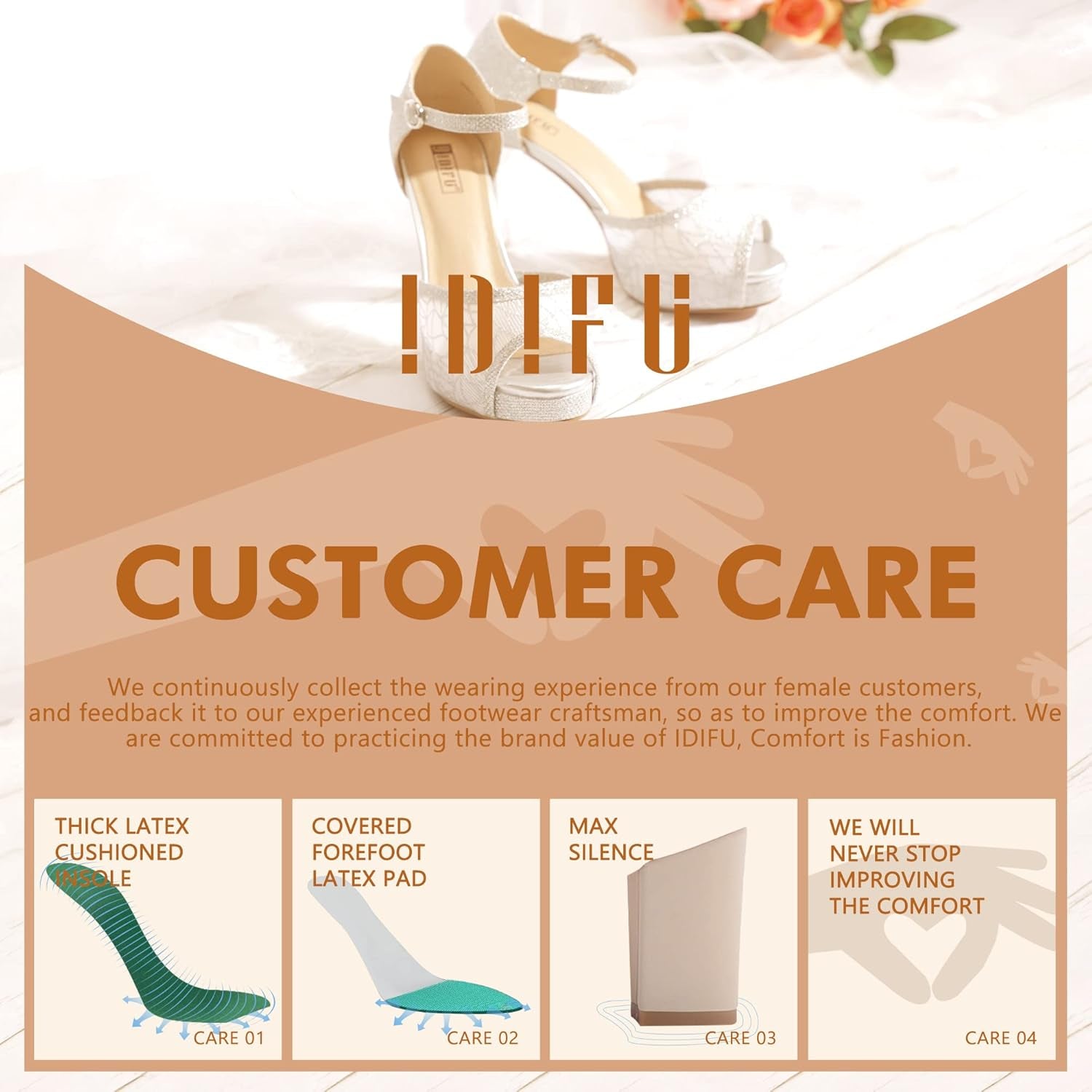 Women'S IN4 Mary Platform Chunky High Heels Sandals Peep Toe Dress Wedding Bridal Shoes for Women Bride Bridesmaid