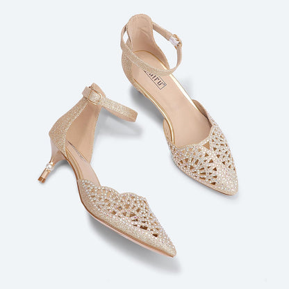 Women'S IN2 Candice Wedding Rhinestones Sequins Low Kitten Heels Pumps Dress Evening Shoes for Women Bridal Bride