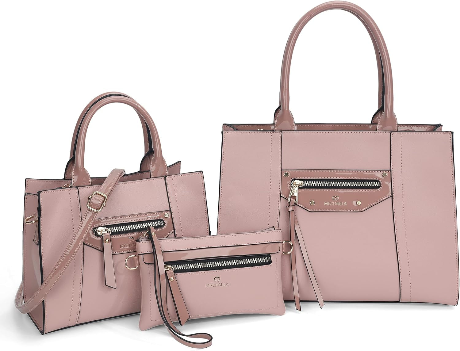 Tote Bag for Women Fashion Purses and Handbags Satchels Wallets Set 3Pcs for Work Travel