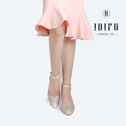 Women'S IN2 Candice Wedding Rhinestones Sequins Low Kitten Heels Pumps Dress Evening Shoes for Women Bridal Bride